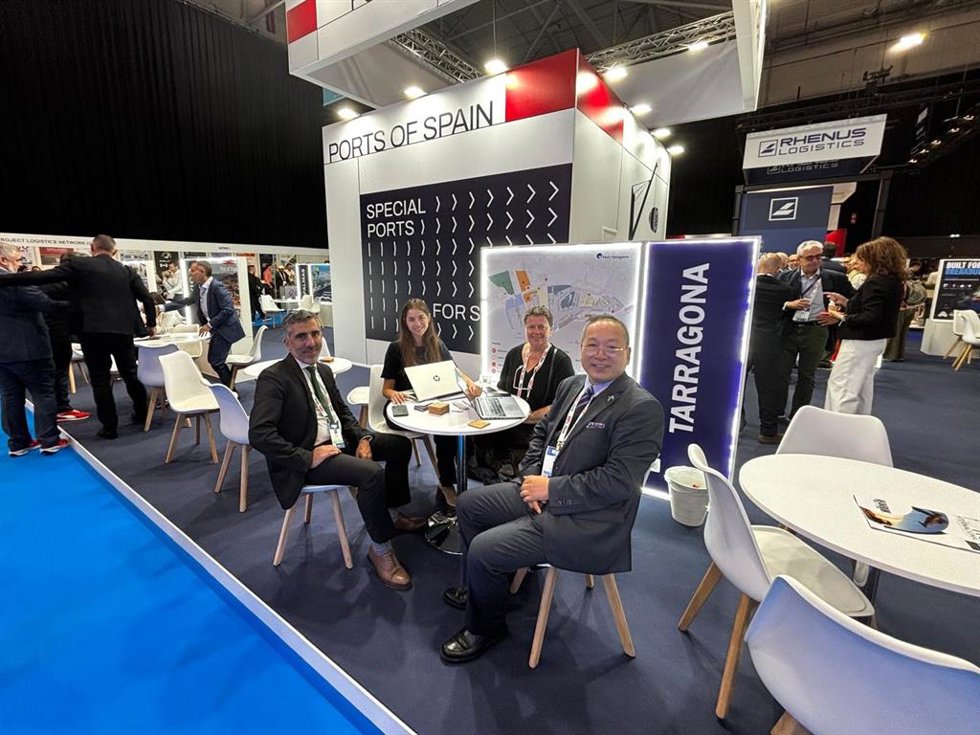 Estand del Port de Tarragona en la feria BreakBulk