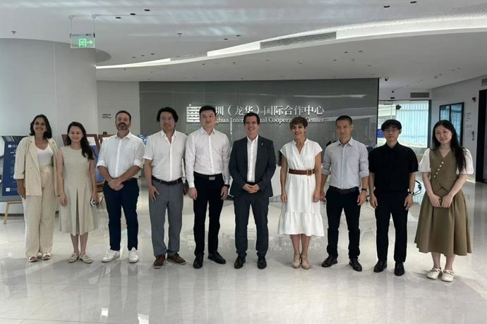 El consejero Irujo junto con la delegación navarra en una de las misiones comerciales anteriores en China.