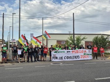 Concentración de la plantilla de Iberdrola en Logroño