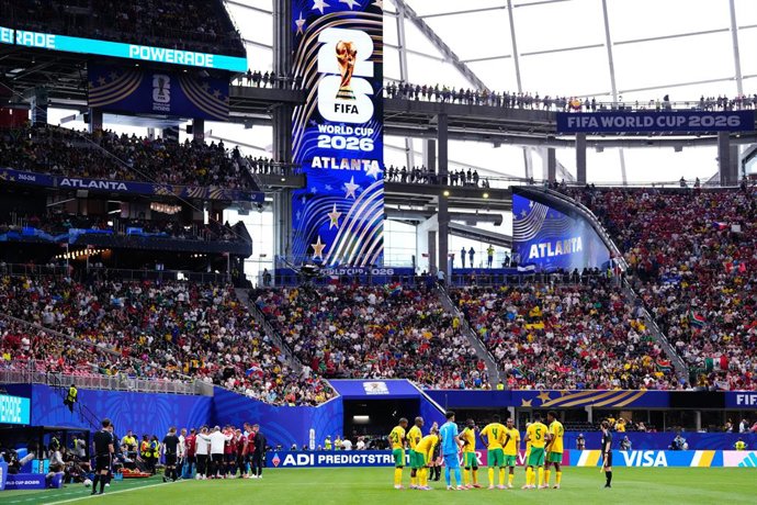 General view inside the stadium during the FIFA World Cup 2026 Group A match between Czechia and South Africa at Atlanta Stadium on June 18, 2026 in Atlanta, Georgia.