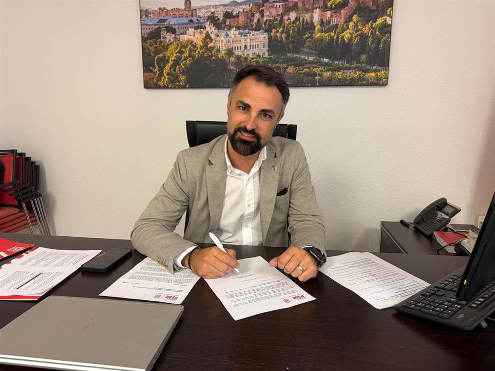 El portavoz socialista en el Ayuntamiento de Málaga, Mariano Ruiz, en una imagen de archivo.