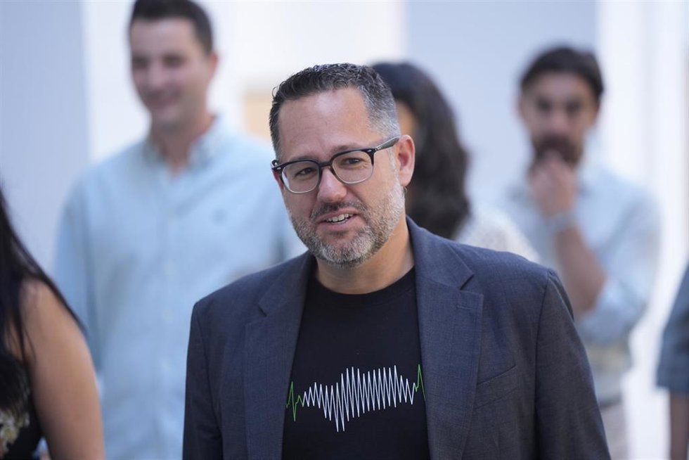El portavoz de Adelante Andalucía, José Ignacio García , en una atención a los medios. Imagen de archivo.