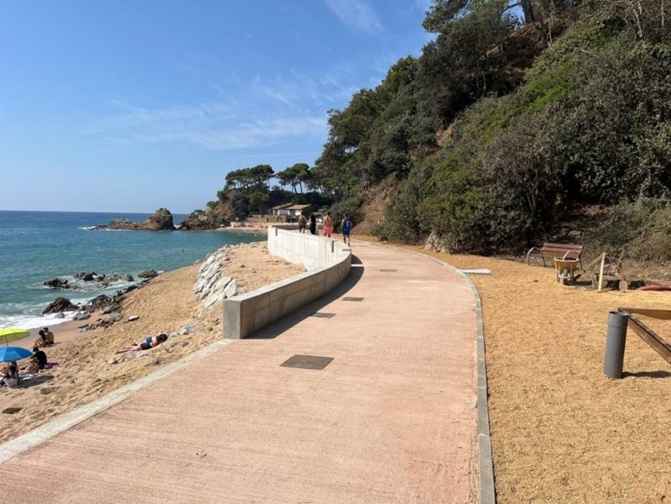 Paseo marítimo de Fenals, en Lloret de Mar (Girona)