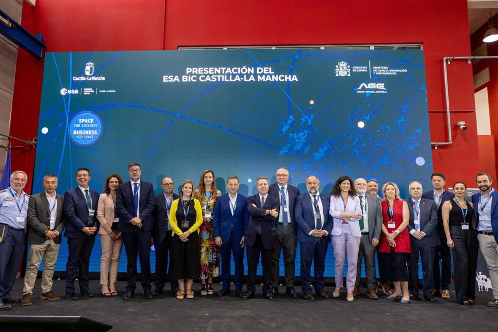 Presentación del Programa ESA BIC Castilla-La Mancha, una red de viveros y centros de incubación impulsada por la Agencia Espacial Europea (ESA).