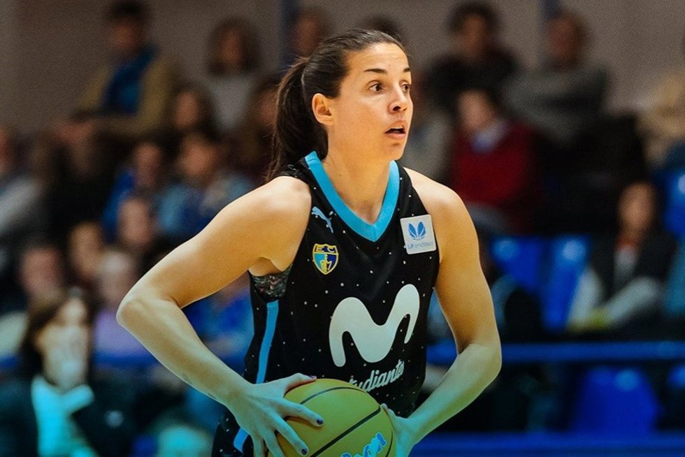 Isa Latorre, durante un partido con el Movistar Estudiantes.