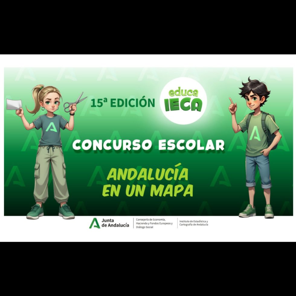 Cartel del concurso 'Andalucía en un mapa'.