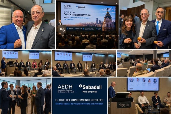 Nueva edición de El Tour del Conocimiento Hotelero, organizado por la Asociación Española de Directores de Hotel (AEDH) y Banco Sabadell