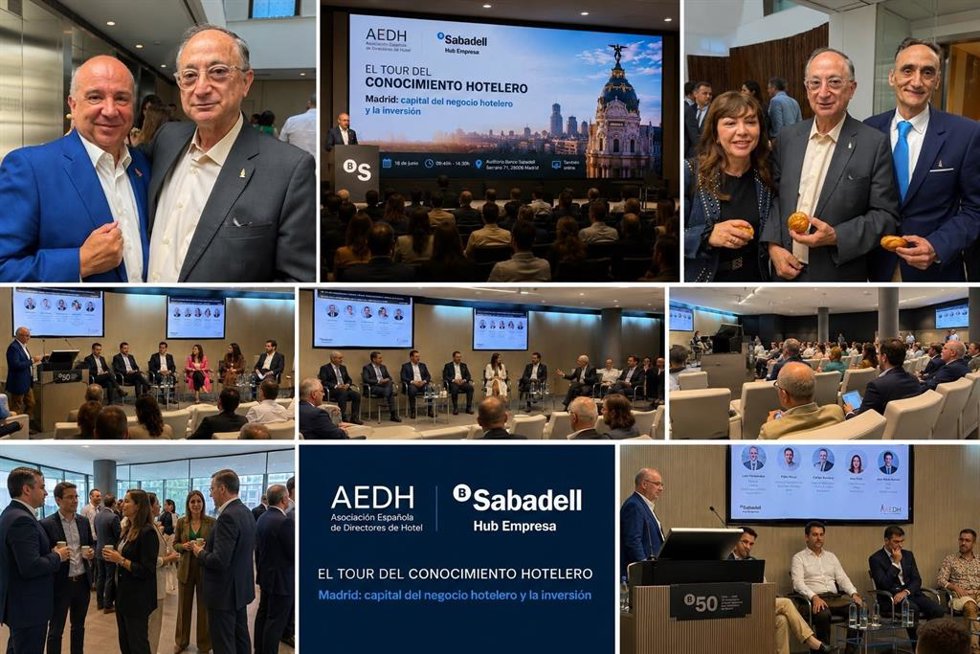 Nueva edición de El Tour del Conocimiento Hotelero, organizado por la Asociación Española de Directores de Hotel (AEDH) y Banco Sabadell