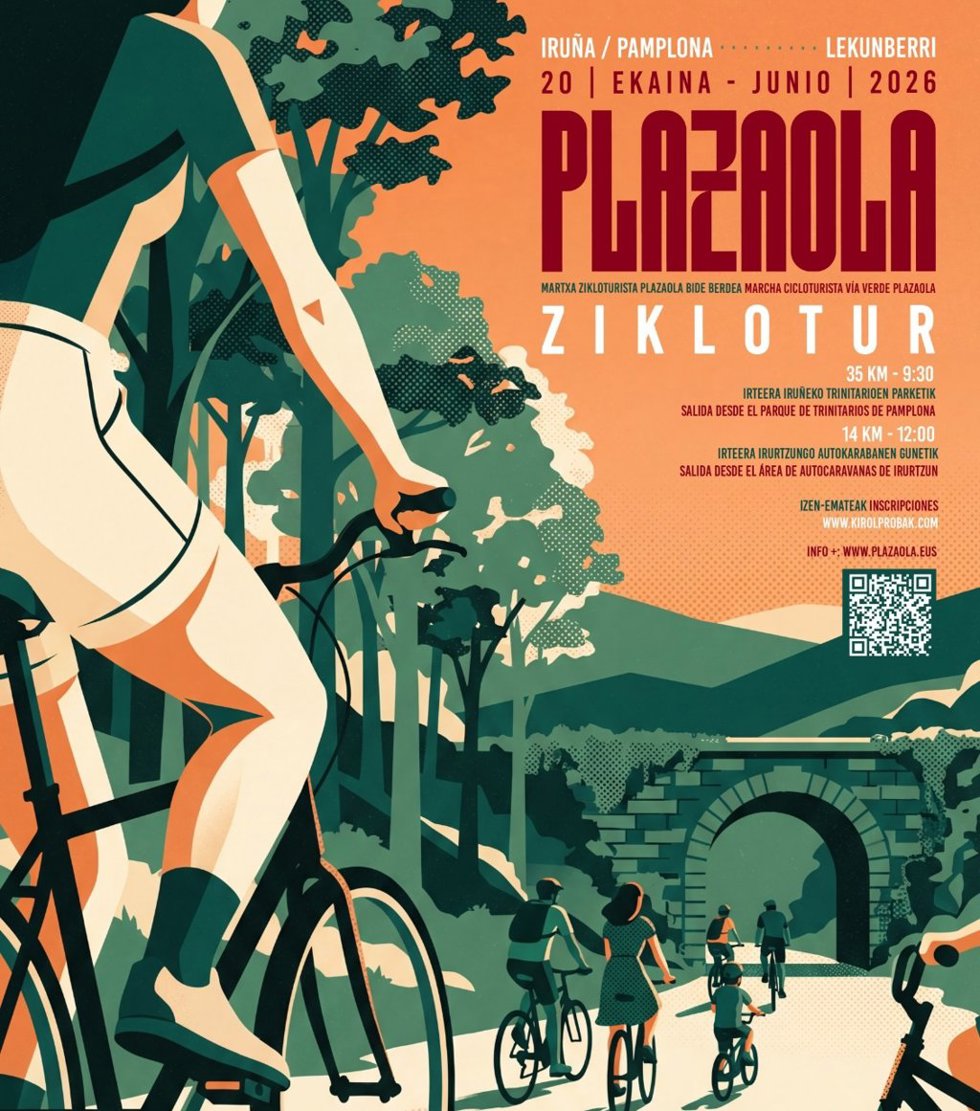 Cartel de la Marcha Cicloturista Plazaola