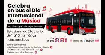 Autobusos de València acullen este diumenge concerts en directe pel Dia de la Música