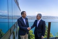 Suiza y Qatar se reúnen en el complejo de Bürgenstock en el que EEUU e Irán iban a iniciar las negociaciones