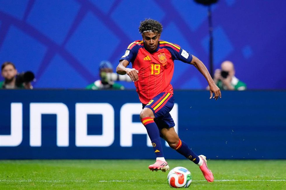 Lamine Yamal durante el España-Cabo Verde del Mundial 2026
