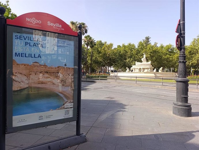 Imagen la campaña promocional para atraer turistas de Sevilla a Melilla.