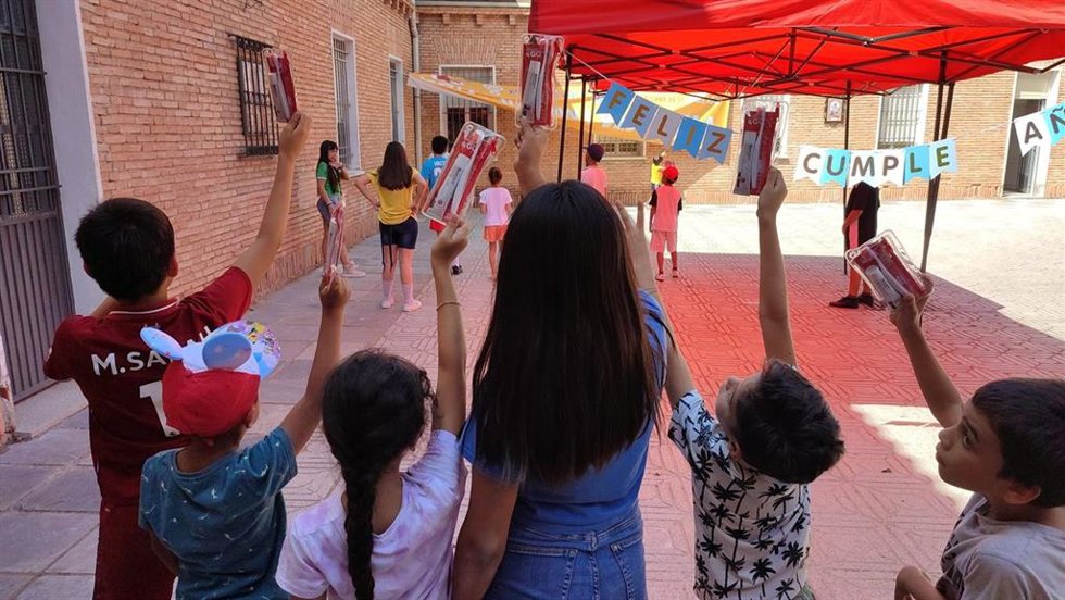 Archivo - Verano en campamento de Cáritas.