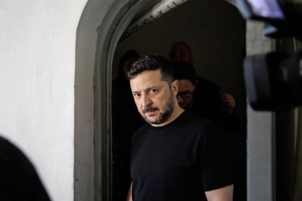 El presidente de Ucrania, Volodimir Zelenski.