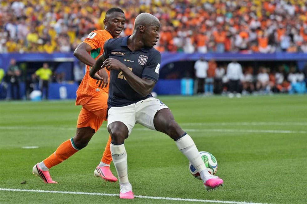 El ecuatoriano Moisés Caicedo durante el Ecuador-Costa de Marfil del Mundial 2026