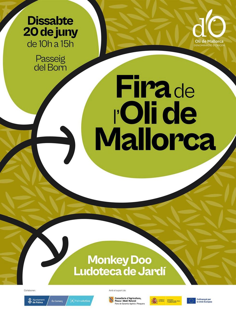 Cartel de la Fira de l'Oli de Mallorca del 20 de junio.