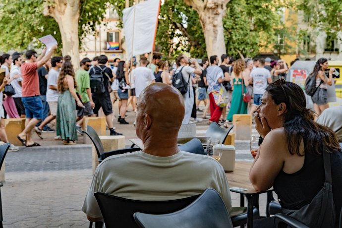 Manifestación por la vivienda en Sevilla.