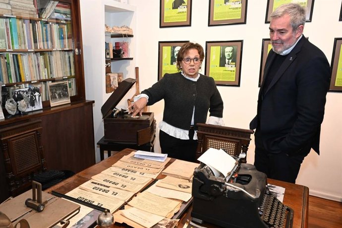 El presidente de Canarias, Fernando Clavijo, durante su visita a Uruguay