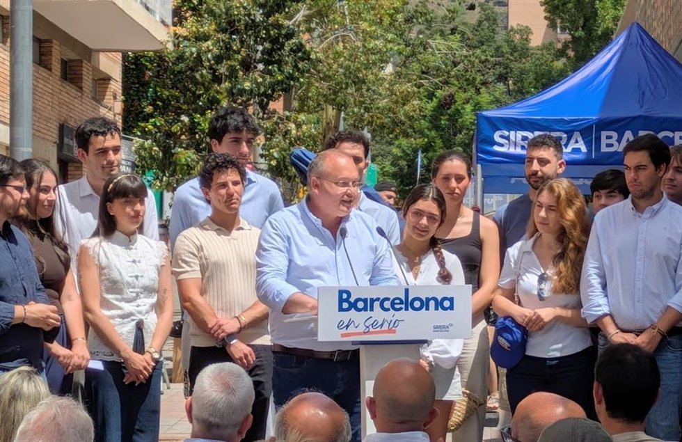 El secretario general del PP, Miguel Tellado, en un acto en Barcelona