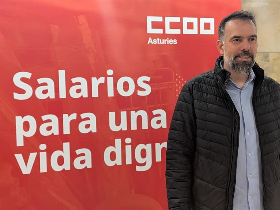 Archivo - El secretario general de CCOO de Asturias, José Manuel Zapico.