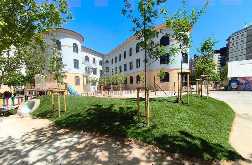 Uno de los patios que se ha adaptado.