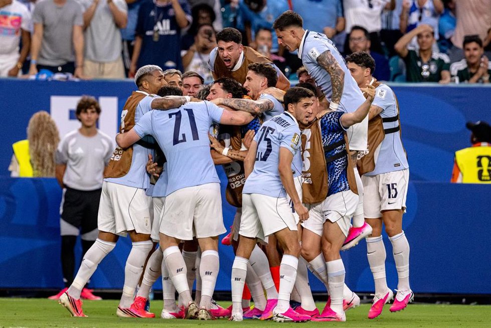 Jugadores de la selección de Uruguay
