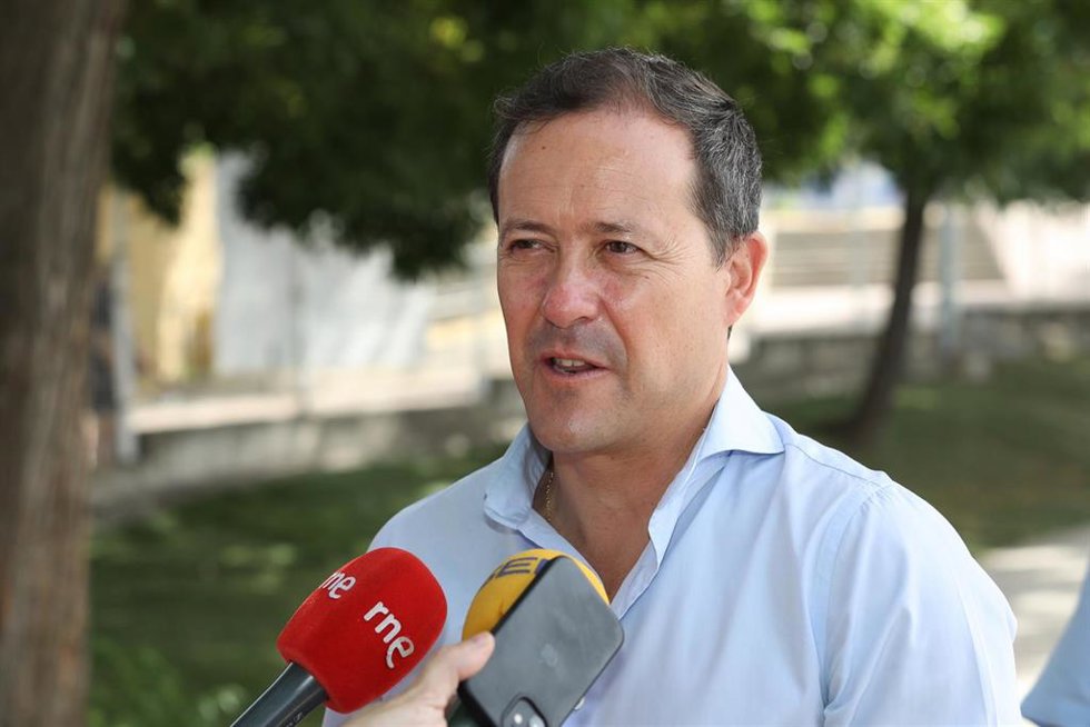 El alcalde de Toledo, Carlos Velázquez, en la presentación del Campeonato Ciudades Patrimonio de la Humanidad.