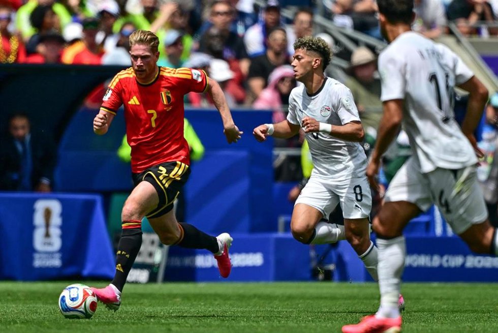 Kevin de Bruyne en el Bélgica-Egipto