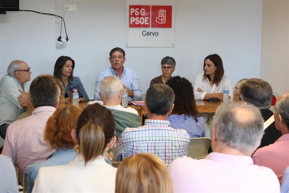 El secretario xeral del PSdeG, José Ramón Gómez Besteiro, en Cervo (Lugo), a 20 de junio de 2026.