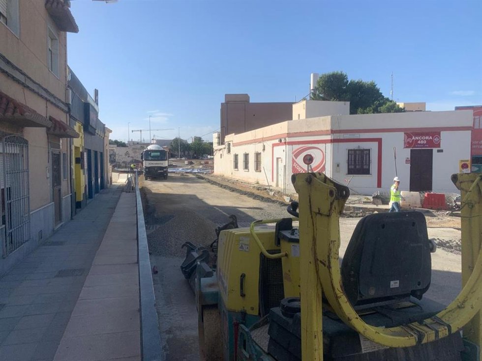 Imagen de las obras de integración ferroviaria.