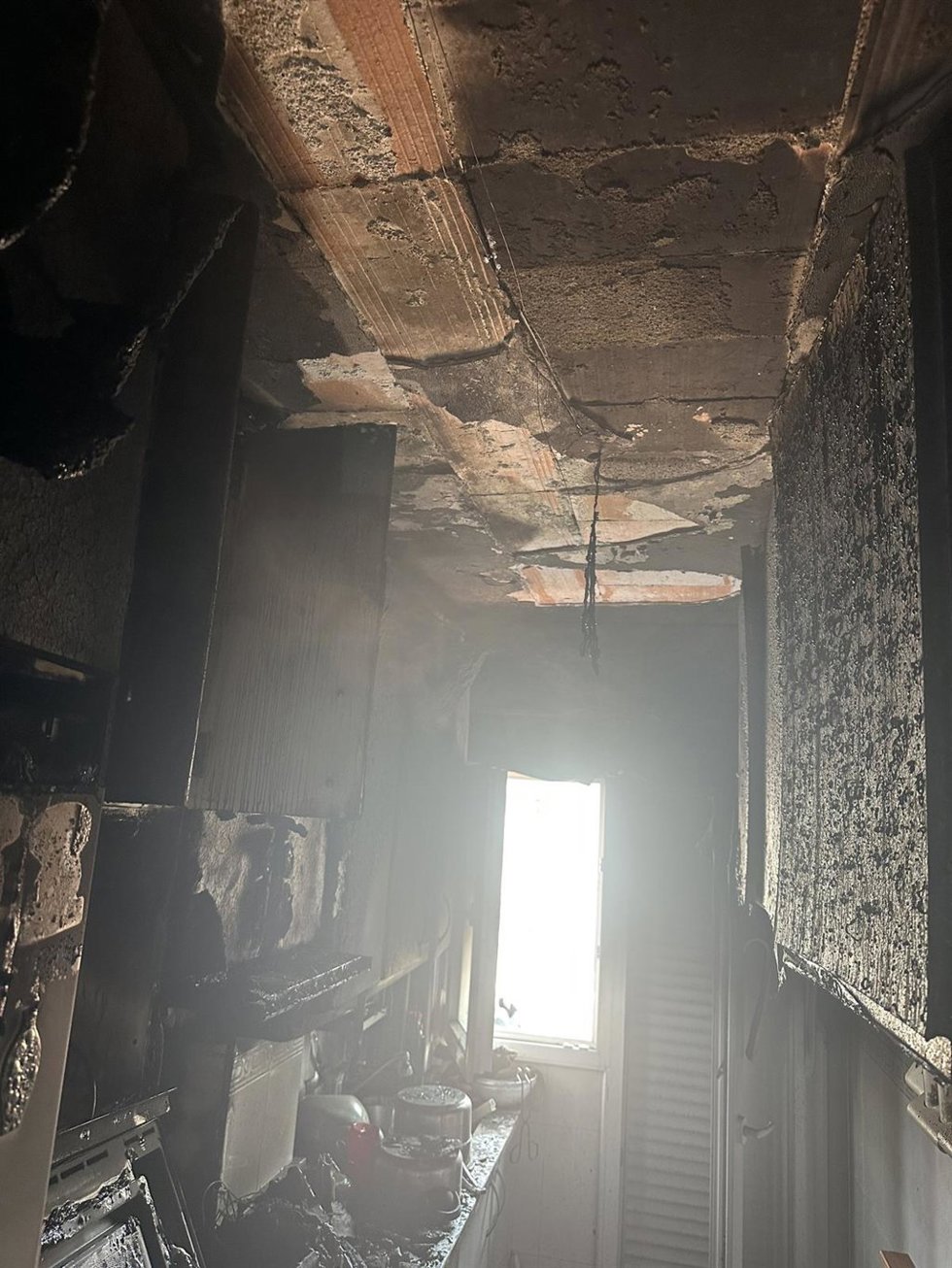 Incendio en una vivienda de Carabanchel