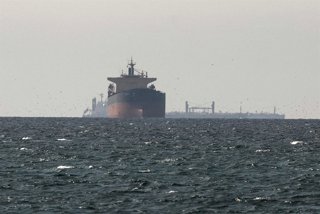 TEHRAN, June 20, 2026  -- This photo provided by Ministry of Information in Oman on June 20, 2026 shows a view of the Strait of Hormuz.   Iran's main military command Khatam al-Anbiya Central Headquarters announced Saturday the closure of the Strait of Ho