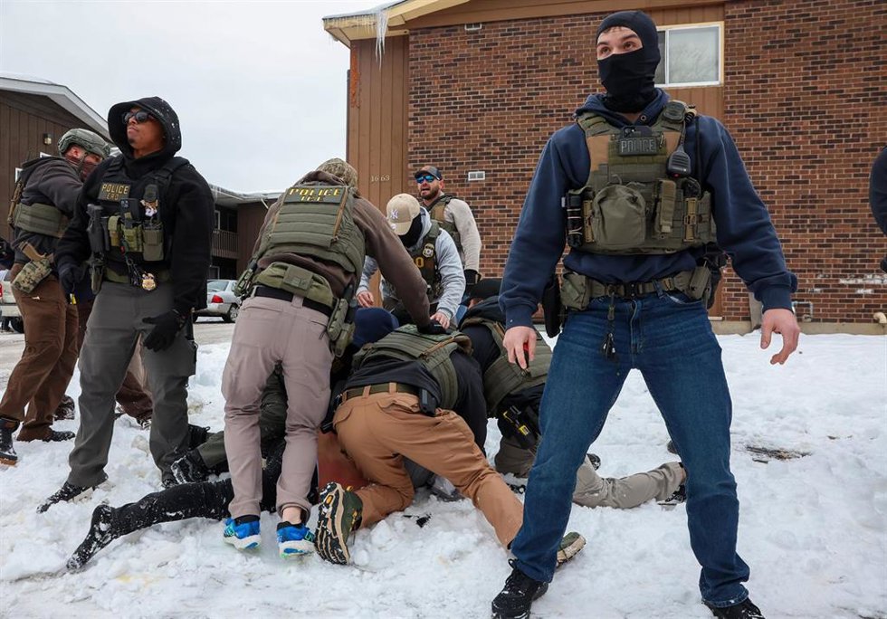 Archivo - Agentes del ICE en MInnesota (EEUU)