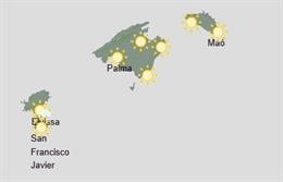 Predicción meteorológica para hoy, domingo 21 de junio, en Baleares: temperaturas altas