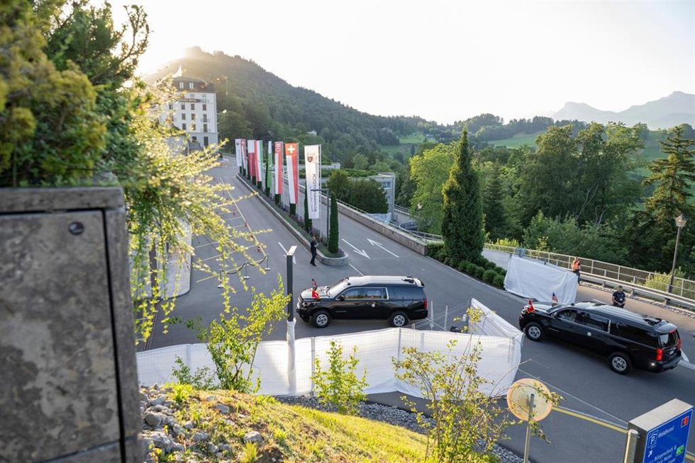Llegada de la delegación de EEUU a las conversaciones con Irán en Bürgenstock (Suiza) a 21 de junio de 2026
