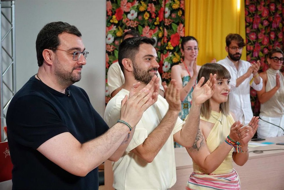Adrián Barbón En El 18º Congreso De Juventudes Socialistas De Asturias, Que Se Ha Celebrado En Llanes.