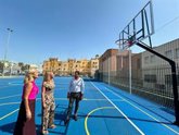 Foto: El Ayuntamiento de Sevilla renueva la pista deportiva del parque de La Barzola continuando con su transformación