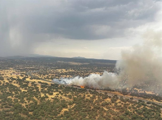 Incendio forestal en Extremadura