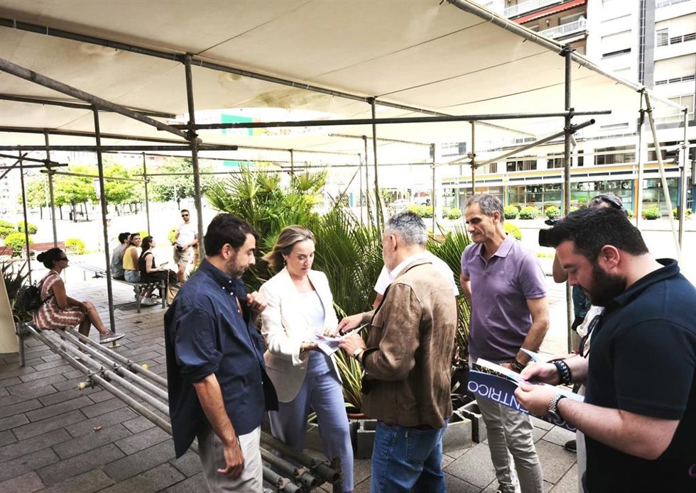 Cuca Gamarra, durante su visita al Festival de Arquitectura Concéntrico en Logroño