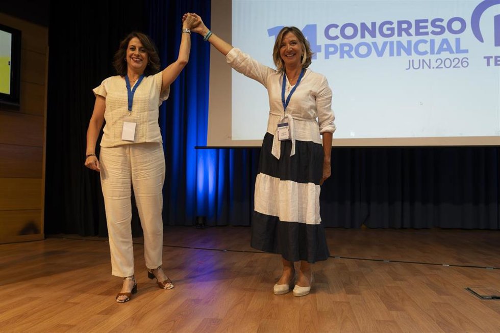 Alicia García y Emma Buj en el Congreso Provincial del PP de Teruel