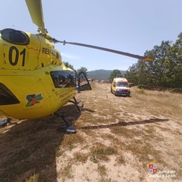 Rescatan a un joven herido tras sufrir una caída en la senda del Chorro de las Batuecas (Salamanca)