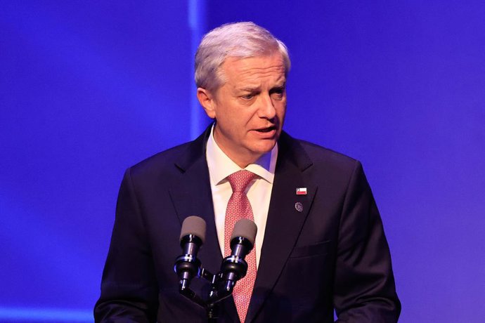 Santiago, 18 de junio de 2026.  Presidente de la Republica Jose Antonio Kast participa del aniversario numero 93 de la Policia de Investigaciones desde la Escuela de Formacion   Diego Martin/Aton Chile