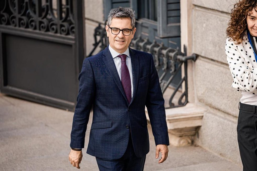 El ministro de la Presidencia, Justicia y Relaciones con las Cortes, Félix Bolaños