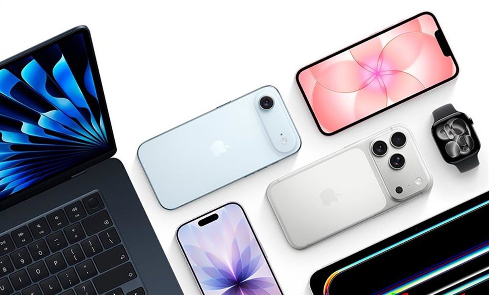 Imagen de varios dispositivos de Apple