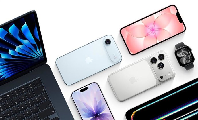 Imagen de varios dispositivos de Apple