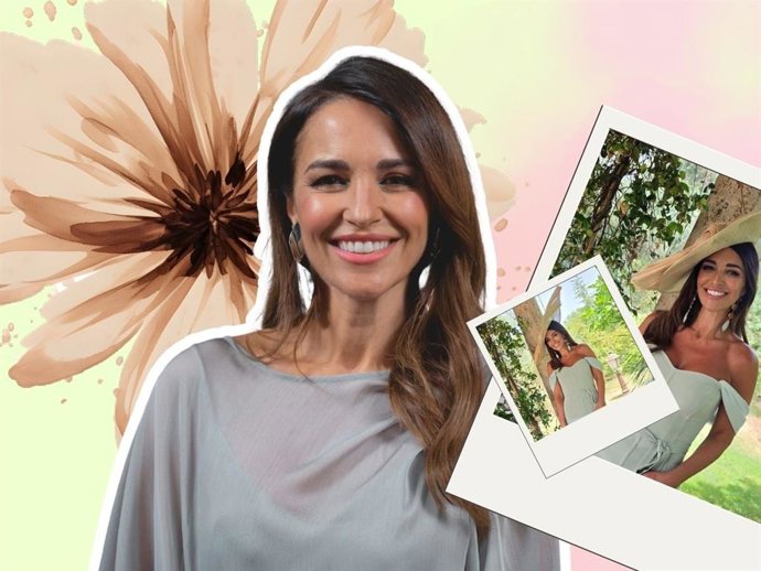 El look de invitada perfecta para una boda de día lo tiene Paula Echevarría y es de inspiración romántica