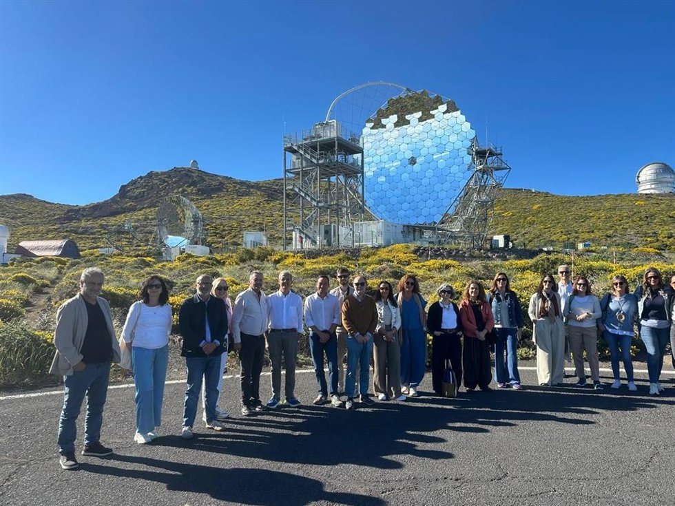 Imagen de la secretaria general de la FAMP, Yolanda Sáez, durante el encuentro en La Palma.