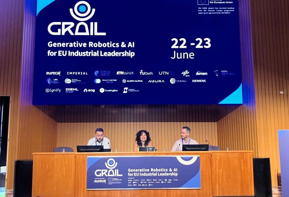 Los coordinadores del proyecto Grail y responsables de grupos de investigación de Eurecat , Néstor Garcia, Magí Dalmau y Simona Neri