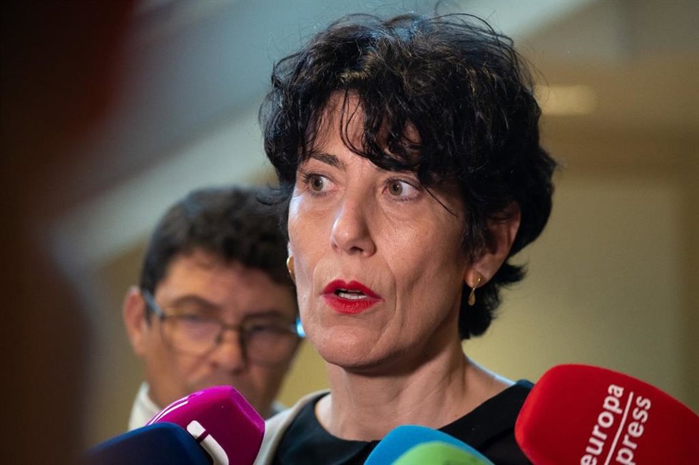 La ministra de Inclusión, Seguridad Social y Migraciones, Elma Saiz.